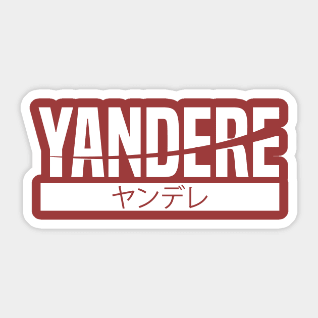 Yandere Sticker by cafephantom